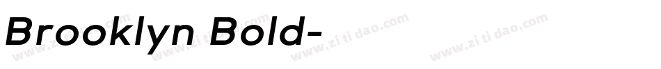 Brooklyn Bold字体转换